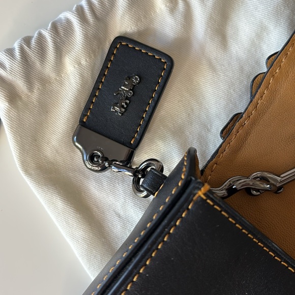 Coach | NWOT 1941 Dinky with Tea Rose Black/Blue/Purple Leather Crossbody #20215 - Picture 16 of 16